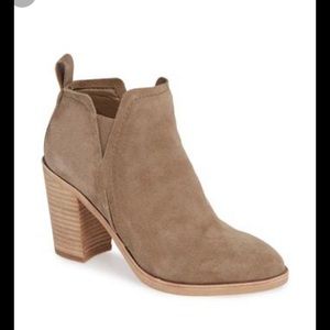 Dolce Vita Simone suede booty in Dark Taupe